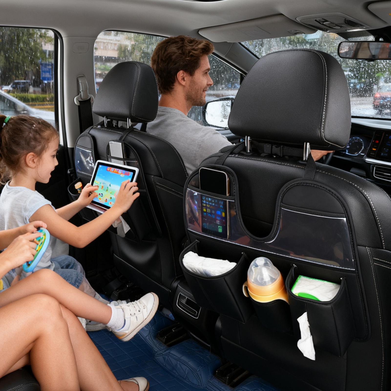 Rv Snacks & Food Zone Surat Menu - Backseat Car Organizer With Cup Tablet