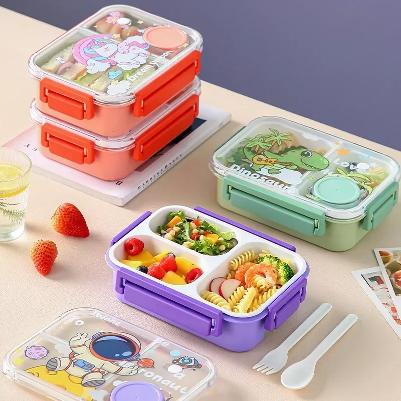 Food Prep Snacks - Unicorn Cartoon Bento Lunch Box for