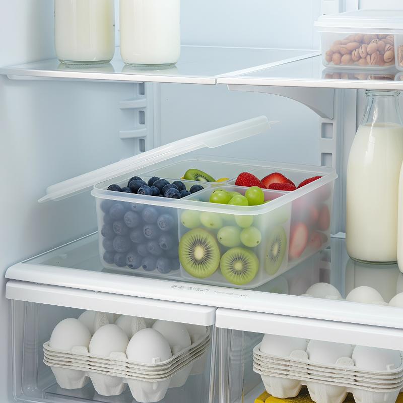 Food Prep Snacks - 4 In 1 Refrigerator Crisper Box