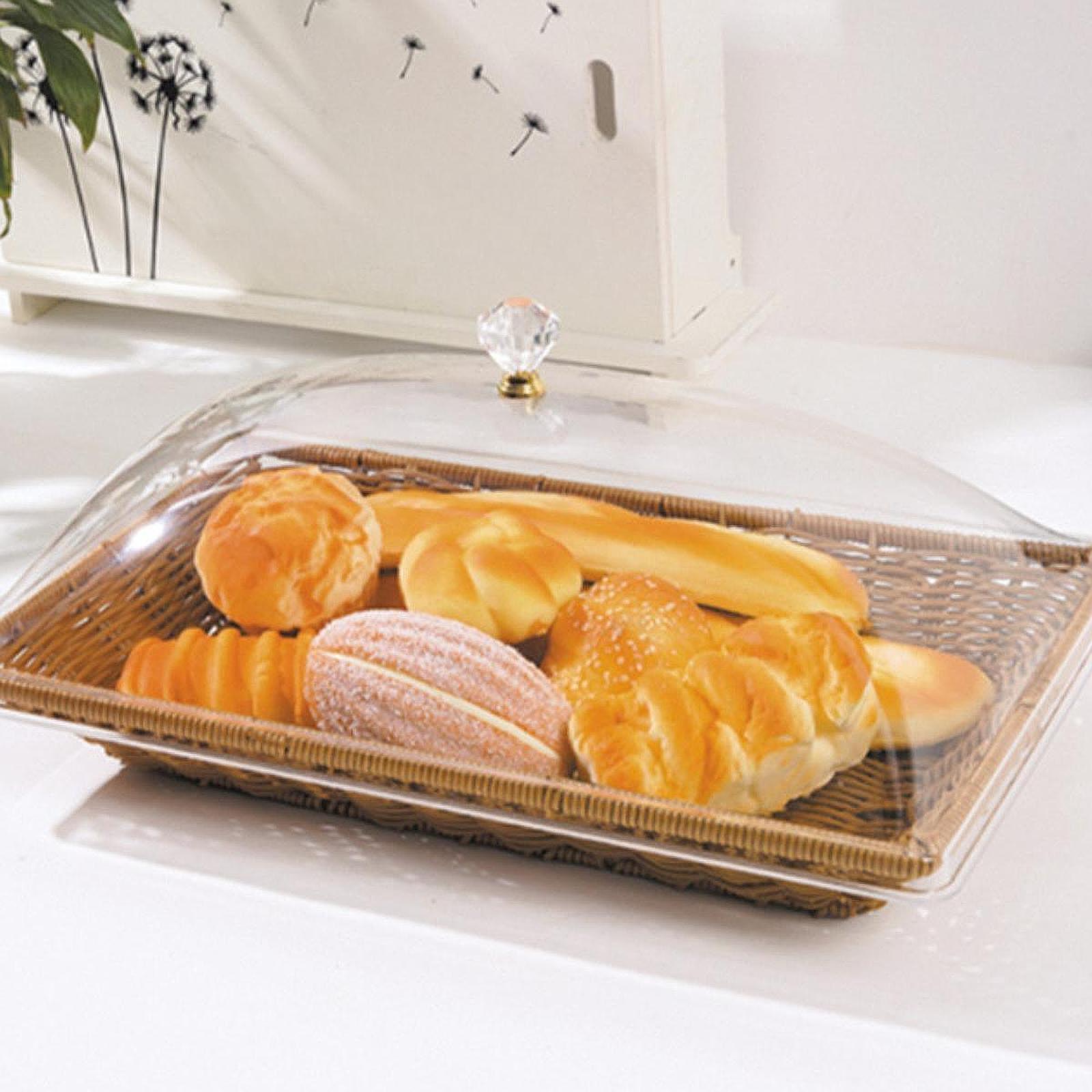 Food And Snacks For Picnic - Imitation Rattan Woven Bread Basket with