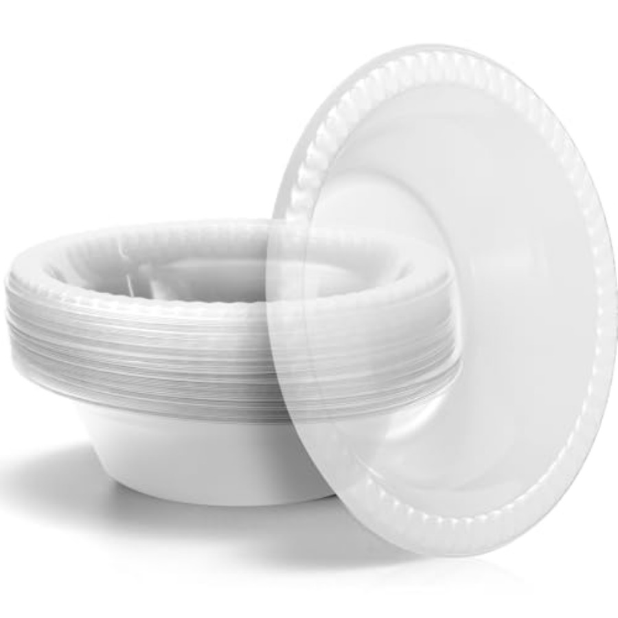Food And Snacks For Picnic - 30 Pack 12 oz Disposable Plastic