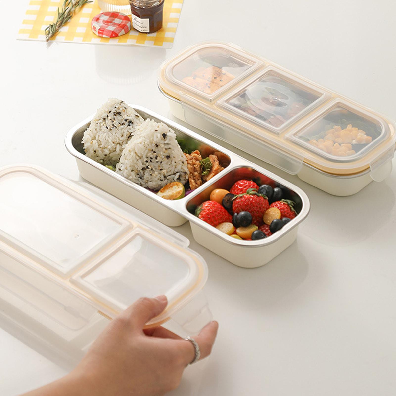 Food Prep Snacks - Stainless Steel Snack Box Spill-Proof Snack