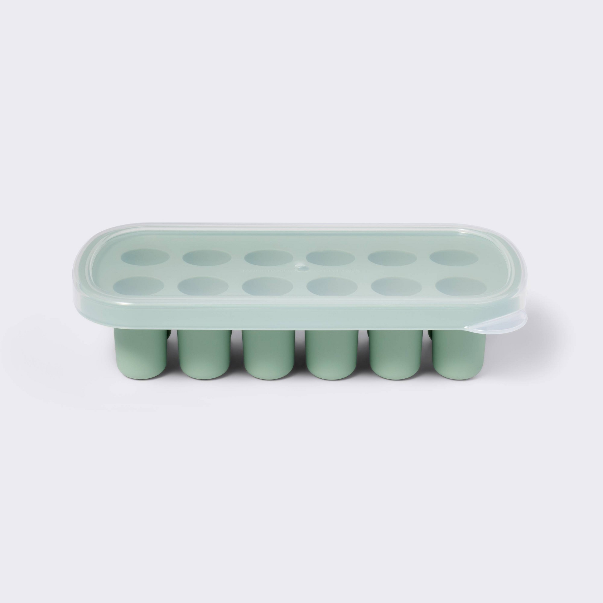 Food Prep Snacks - Green Baby Food Freezer Tray, Flexible