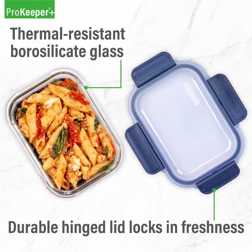 2.8 Cup Glass Food Storage Con - огляд і ціна Food Prep Snacks