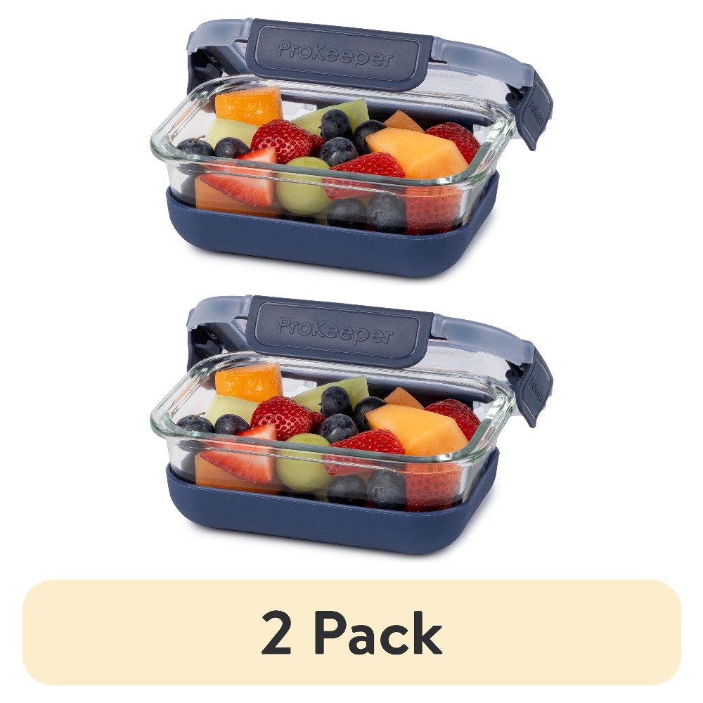 2 Pack 1.6 Cup Glass Food Stor - огляд і ціна Food Prep Snacks