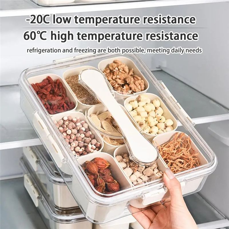 9 Compartments Divided Serving - огляд і ціна Food Snacks Candy