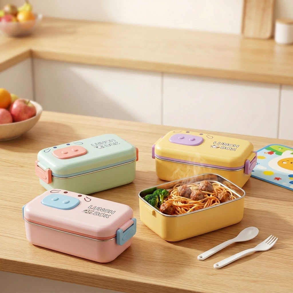 304 Stainless Steel Bento Box  - огляд і ціна Food Snacks Wholesale