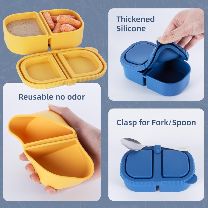 Reusable Silicone Snack Contai - огляд і ціна Food And Snacks For Picnic