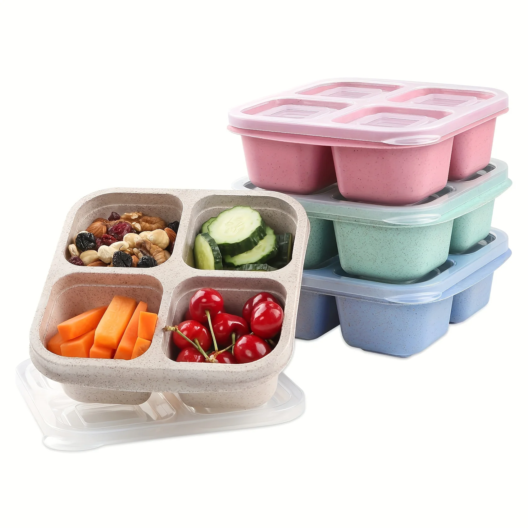 Snack Box with Four Transparen - огляд і ціна Food Snacks Wholesale