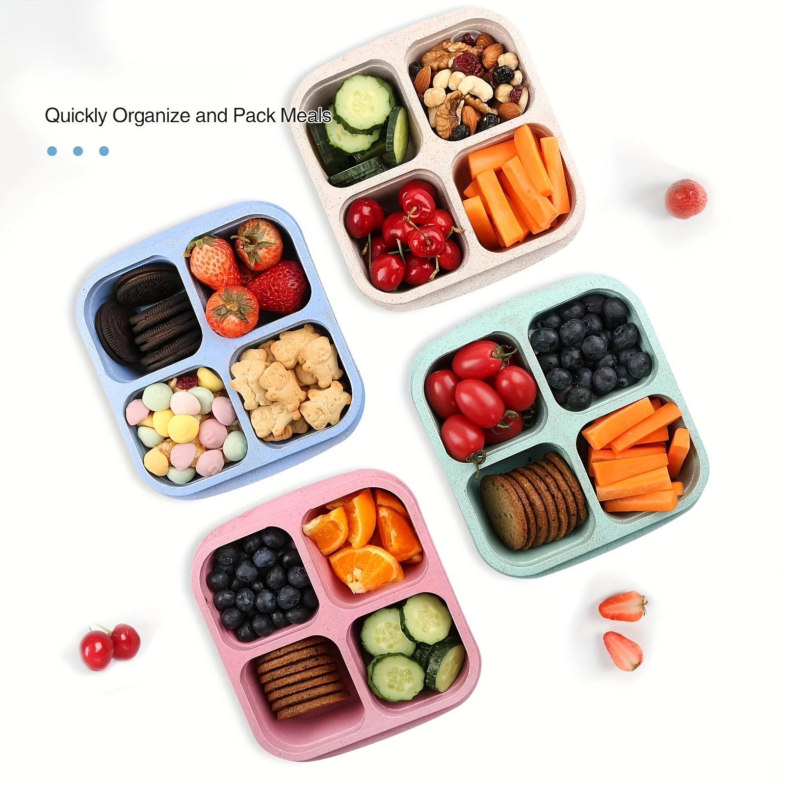 Snack Box with Four Transparen - огляд і ціна Food Snacks Wholesale