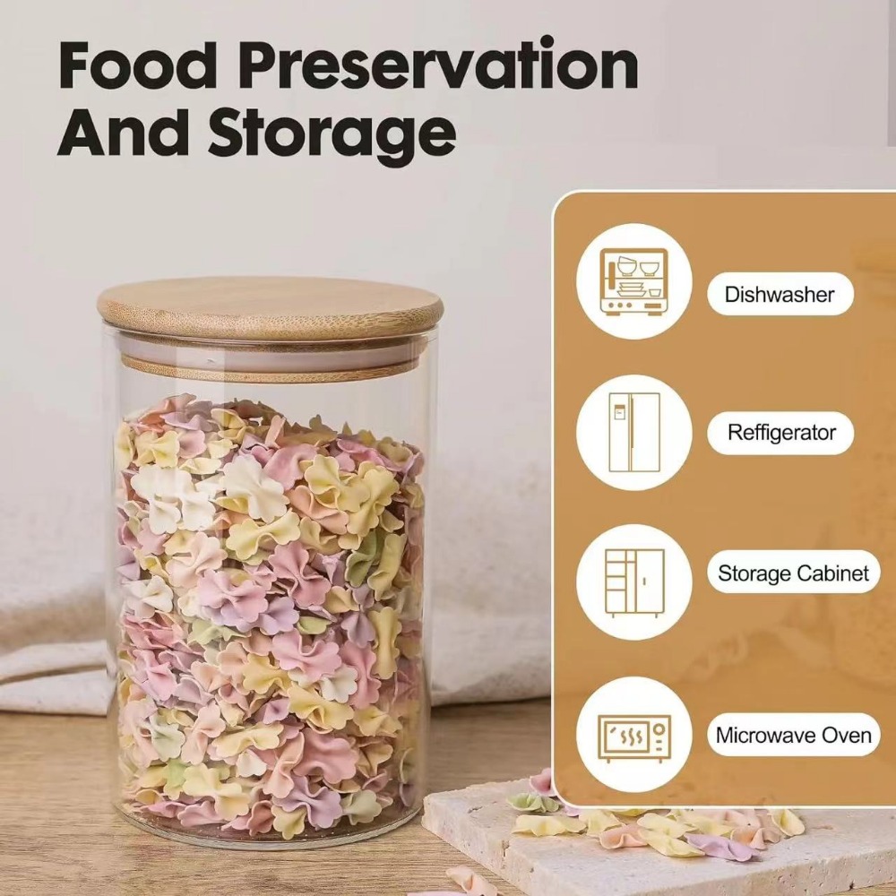 Glass Food Storage Tank with M - огляд і ціна Food Snacks Candy