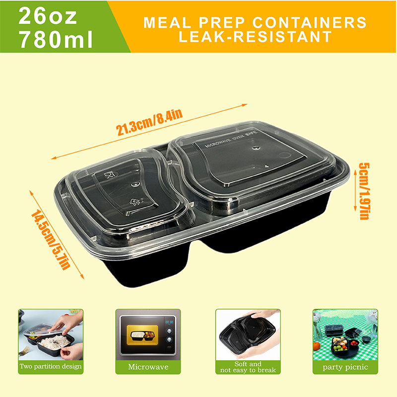 10/40 Pack 26 oz Two-Compartme - огляд і ціна Food And Snacks For Picnic