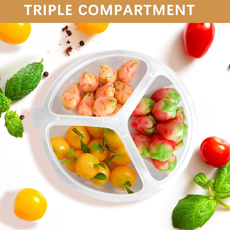 5-20Pcs 3-Compartment Snack Bo - огляд і ціна Food Prep Snacks