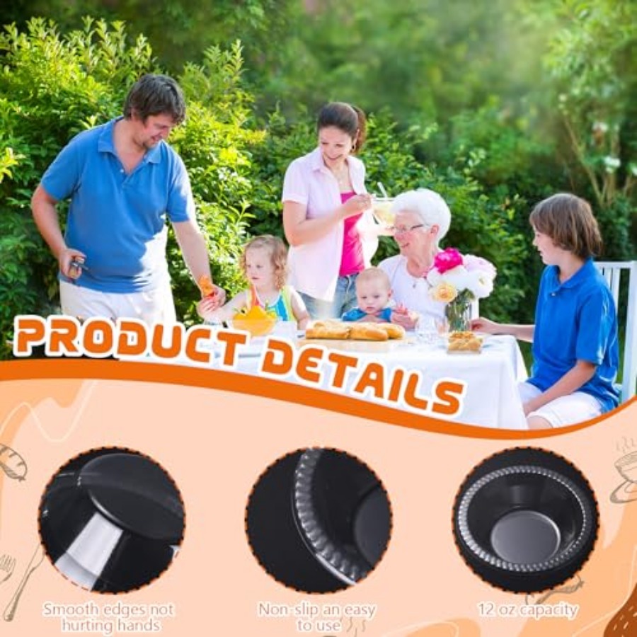 30 Pack 12 oz Disposable Plast - огляд і ціна Food And Snacks For Picnic
