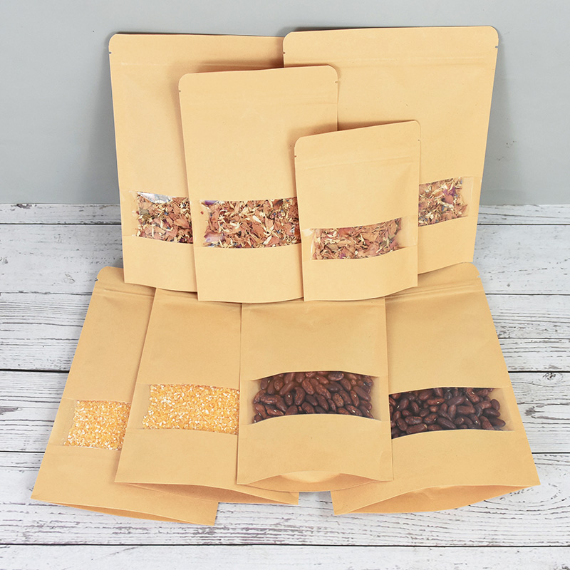 20/50pcs Kraft Paper Zip Lock  - огляд і ціна Food Snacks Candy