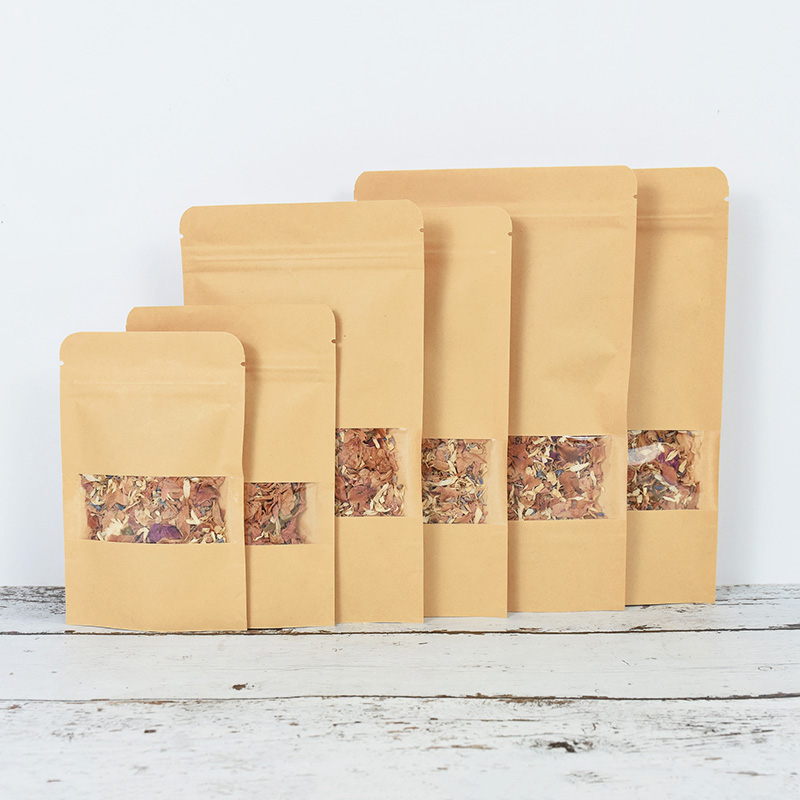 20/50pcs Kraft Paper Zip Lock  - огляд і ціна Food Snacks Candy