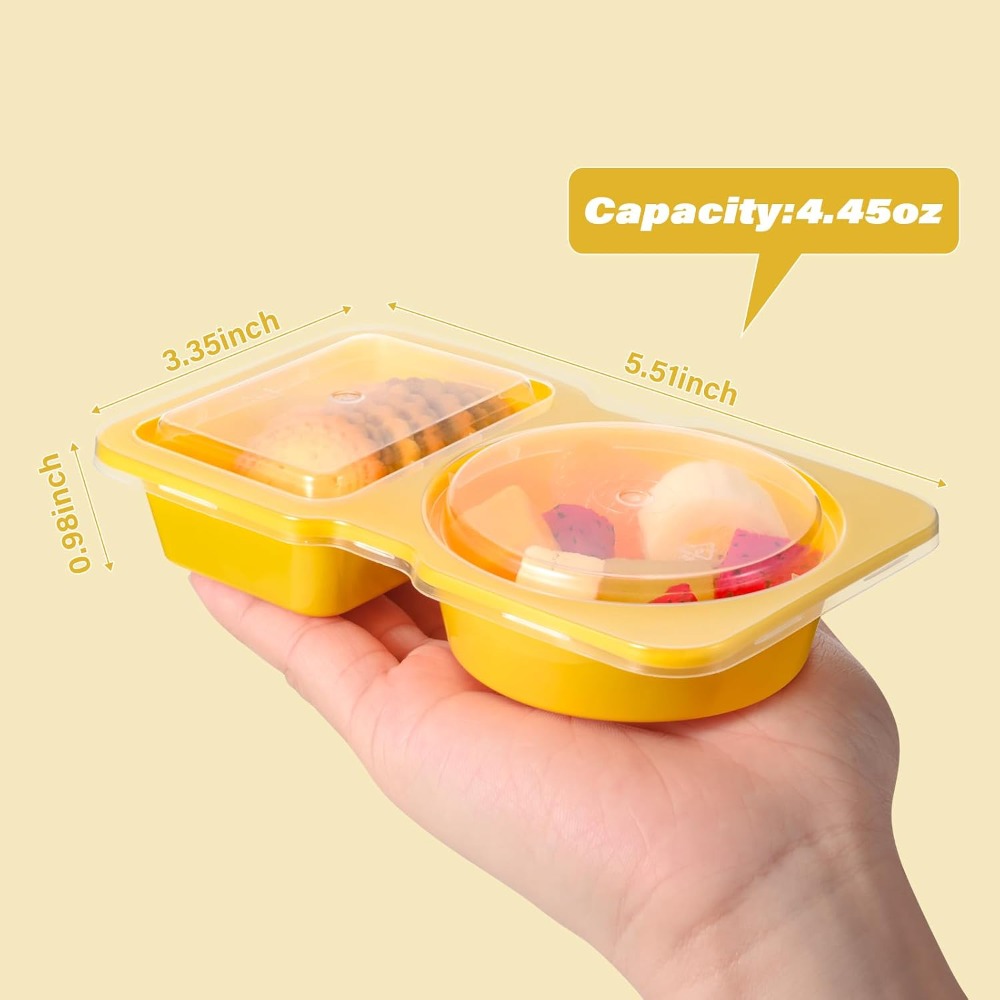 2 Compartment Disposable Plast - огляд і ціна Food And Snacks For Picnic