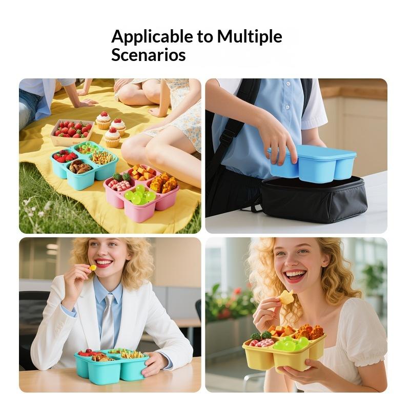 Food Grade Silicone Snack Box  - огляд і ціна Food Snacks For School