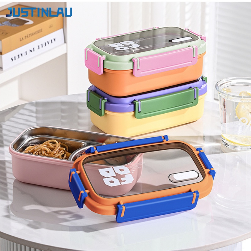 JUSTINLAU 2 Grid Bento Box Sta - огляд і ціна Food Snacks Wholesale