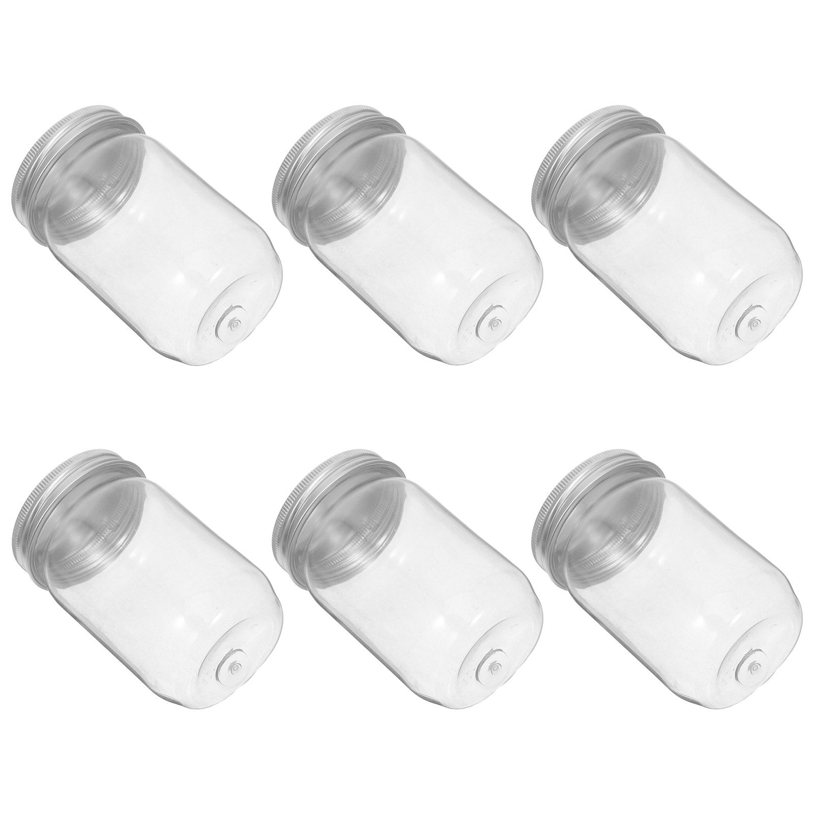 6Pcs Clear Plastic Mason Jars  - огляд і ціна Food Snacks Candy