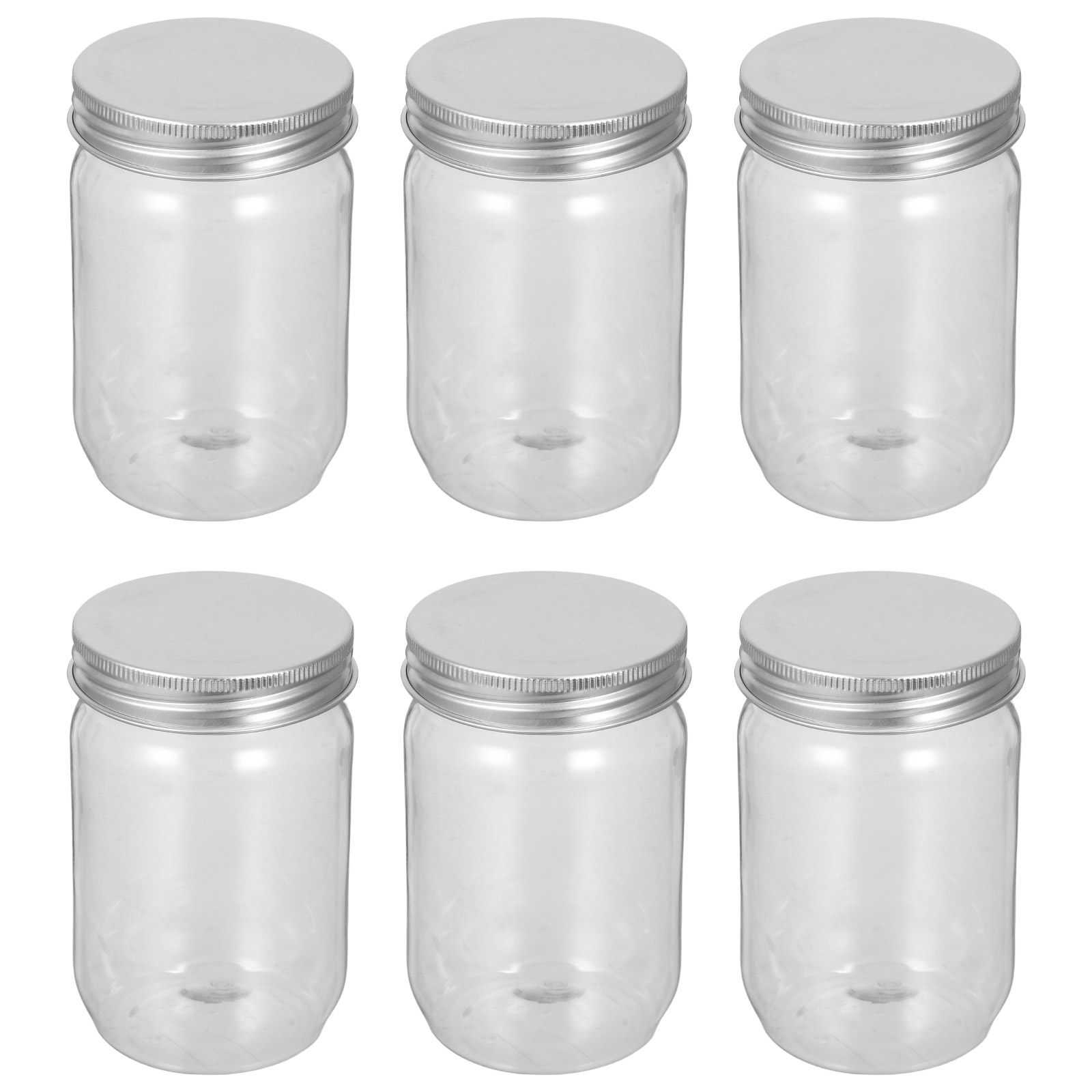 6Pcs Clear Plastic Mason Jars  - огляд і ціна Food Snacks Candy