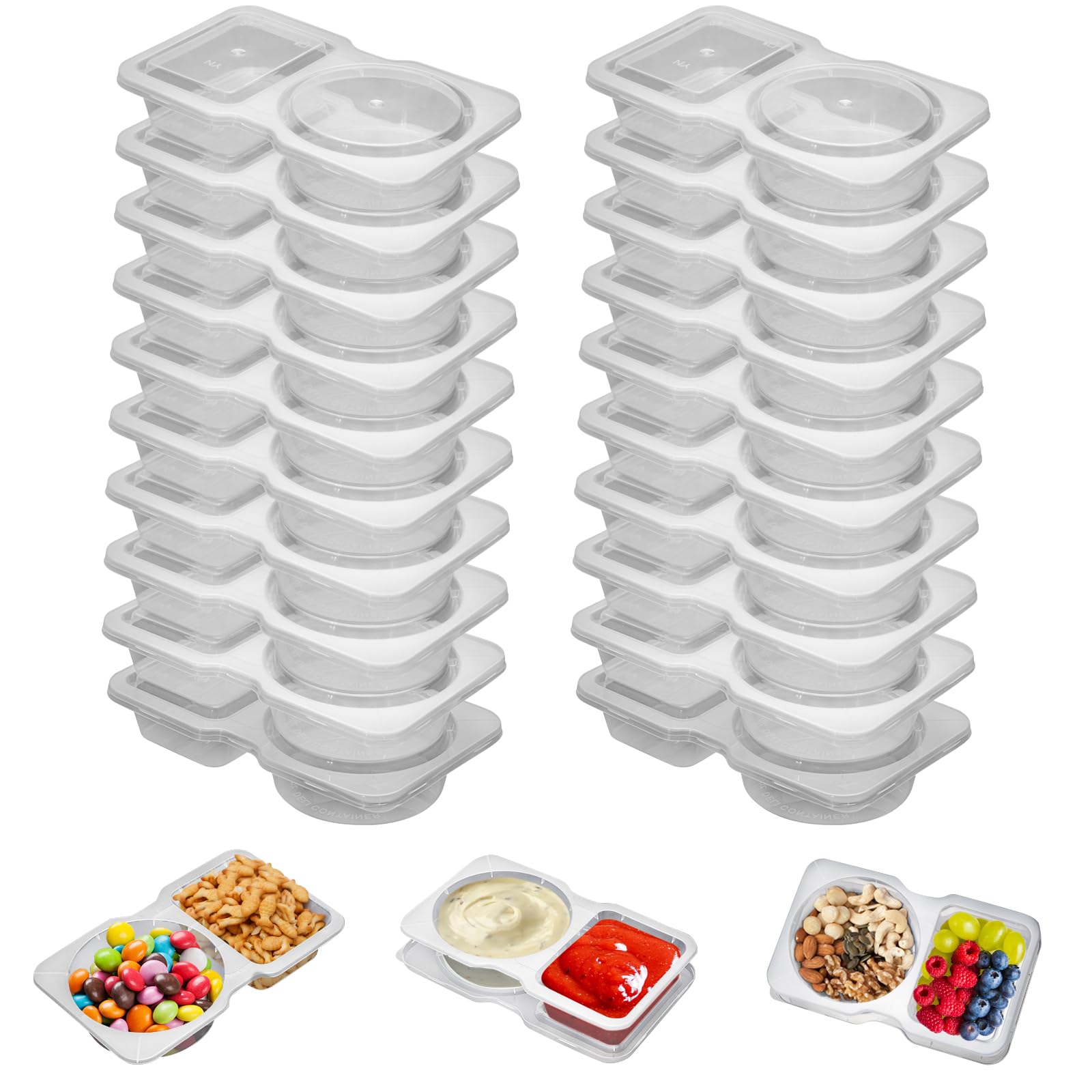 Reusable Plastic Sauce Contain - огляд і ціна Food And Snacks For Picnic
