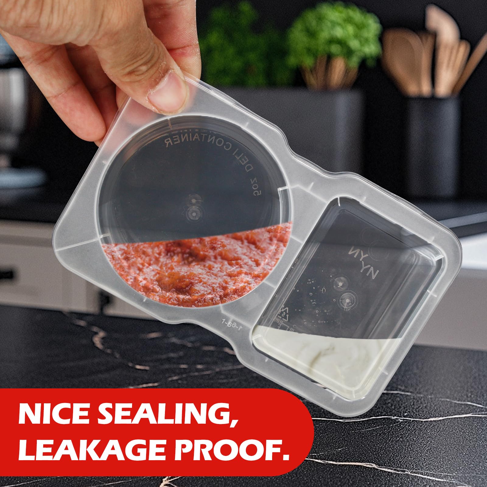 Reusable Plastic Sauce Contain - огляд і ціна Food And Snacks For Picnic