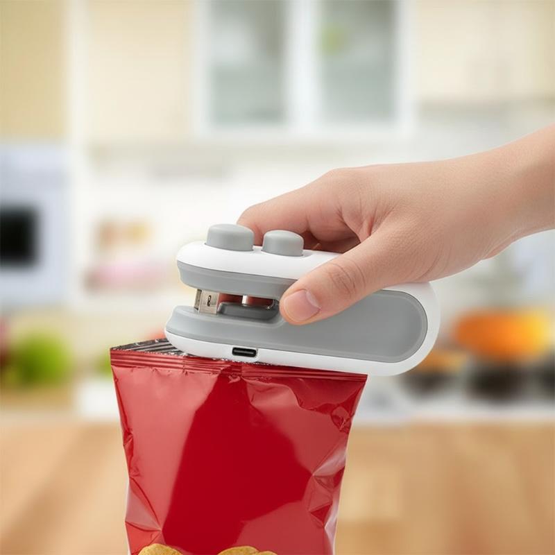 Mini Handheld Food Heat Sealer - огляд і ціна Food Snacks At Home