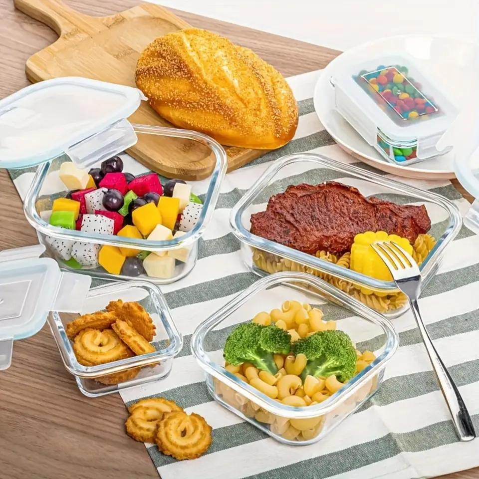 8Pcs Borosilicate Glass Food S - огляд і ціна Food Prep Snacks